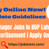 New Manager Jobs In BOP Lahore April 2024 Advertisement | Apply Online Now!