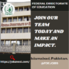 Federal Directorate of Education jobs/ FDE Jobs 2024 Apply Online Now!