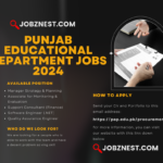 Punjab Educational Department Jobs 2024